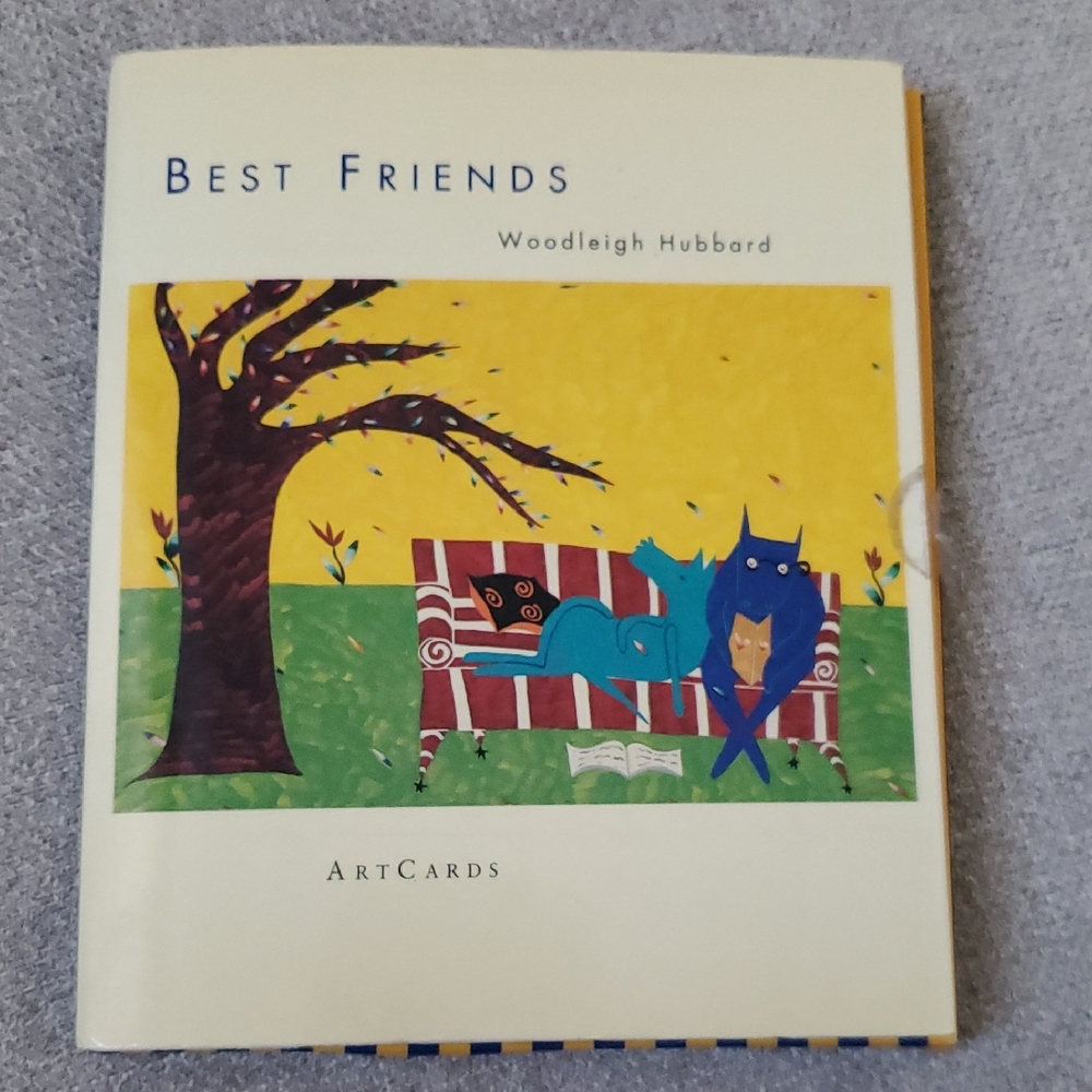 Best Friends Blank Greeting Cards by Woodleigh Hubbard * 6 Cards *